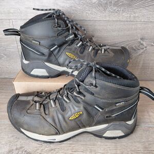 KEEN Utility Detroit XT Mid Steel Toe Waterproof Work Boots Brown Mens 10 Safety
